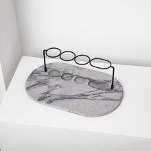 Customized Absorbent Stone Mat Diatomite Bathroom Toothbrush Holder With Rack thumbnail-5