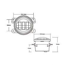 4 Inch 30w Yellow LED Fog Lights Car LED Work Lights LED Fog Lamps Offroad Car Mini LED Driving Lights thumbnail-4