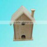 NEW Bird House Hand Carved