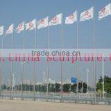 2016 New Modern Sculpture High Quality Fashion Urban Statue Stainless Steel Flagpole thumbnail-1