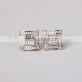 Ladies' Micro Pave CZ Stud Earring 925 Silver Jewelry Wholesale thumbnail-2