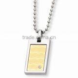 Unique gold color stainless steel pendant jewelry