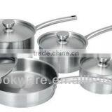 8Pcs Geman Stainless Steel Cookware Set