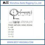 China Manufacturer price metal zinc plated wood screw eye in rigging hardware