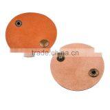 Brown Leather Earbuds Cable Cord Management Holder Keeper Headphone Wrap Organizer thumbnail-6