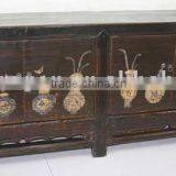 Antique Chinese Beautiful Hand Painted Console Cabinet thumbnail-1