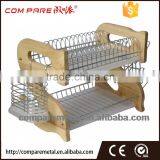 Wood Dish Drying Kitchen Storage Rack thumbnail-1