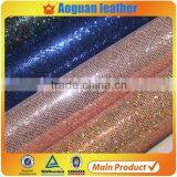 grid glitter leather for shoes and decoration colorful strip