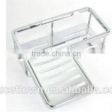 Stainless Steel L Shape Bathroom Corner Wall Shelf for Hotel and Home thumbnail-3
