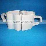 Amazing Heart Shaped Couple Mugs, Porcelain Couple Mug With OEM Design thumbnail-1