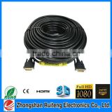 RT Brand DVI to DVI cable with etherent from China factory
