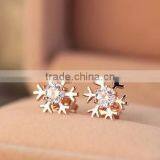 JINSE Gold Plated Earrings Designs For Girls thumbnail-1