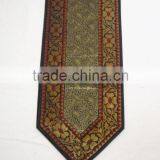 Indian Silk Table Runner With 6 Place Mats & 6 Coaster in Green Color Size 16*62 thumbnail-4