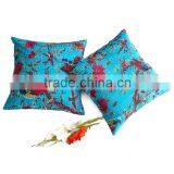 Bird Of Paradise Cushion Cover Indian Kantha Pillow Cover thumbnail-1