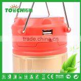 Strong Light Lantern Camping Light Defensa Personal for Outside Hiking Camping Lights Use 3AA Battery Orange Color With Solar thumbnail-6