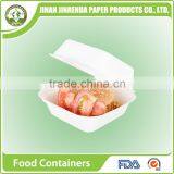 Disposable Bio-degradable 9 Inch 2-comp Food Container With Sugarcane Pulp. thumbnail-4