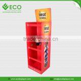 Rotating Supermarket Portable T-shirt Cardboard Floor Display Stands