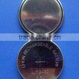 LIR2430 3.6V Li-ion Rechargeable Button Battery