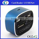 New Design 3 Port Usb Hub With Different Card Readers thumbnail-5