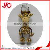 Wholesale Plush Giraffe Toy Keychain,plush Giraffe Keychain