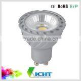 Cob Led Light Gu10 7w 560lm Silver Led Spotlight