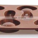 7 Holes Food Grade Silicone 3d Cafe Chocolate Spoon Mould thumbnail-6