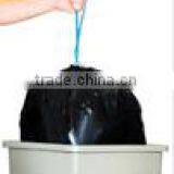 24 x 30 8-10 Gallons .95 MIL Black Drawstring Trash Bags WITH BLUE DRAWSTRING thumbnail-1