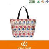 wholesale Oxford fabric foldable waterproof shopping bag with apple pattern