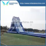 Custom size blue long giant inflatable water slide for sale