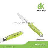 New Arrival Kitchen Knife Set,green ABS Handle,acrylic Block thumbnail-4