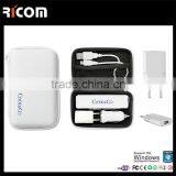 High Capacity 2000-2600mah Usb Power Bank Travel Set