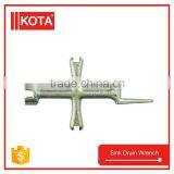Malleable Iron Sink Drain Wrench Plumbing Basin Wrench