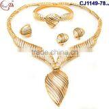 CJ1149-(74-79) Different Color Jewelry Gold Plating Wedding/evening Party Ladies Jewelry Set thumbnail-5