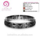 Europe Quality Tungsten Steel Fashion Jewelry Mens and Womens Germanium Charm Chain Bangle Bracelet Japan thumbnail-2