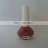 8ml square nail polish glass bottle with White long cap