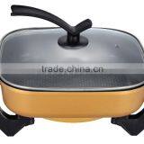 high quality Multifunction non stick coating electric skillets