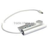 2015 New High Speed Type c 14V 2A Power Charging With 3 Port Usb 3.0 Hub +1 Usb Type c Hub Support for Fast Data Transmission thumbnail-5