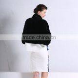 Lady Mink Fur Coat Knitted Mink Fur Coat thumbnail-3