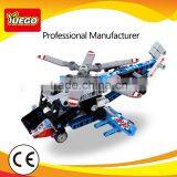 Educational Puzzle Plastic Building Blocks Child Toy Flying Rescue Helicopter thumbnail-2