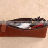 Oem Factory Wholesale Genuine Leather Pencil Box Case thumbnail-2