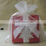 Wholesale Cheap Promotional Logo Printed Organza Bag for Wedding thumbnail-4