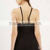 Spaghetti Strap Black Fashion New Design Sexy Short Jumpsuit thumbnail-3