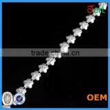 White Rhinestone Jewelry Pearl Roll Trimming Chain for Garment thumbnail-3