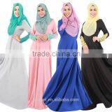 Modern Lace Sleeve Muslim Dress Dubai Abaya