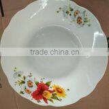 Elegant Fancy Ceramic Soup Deep Plates Dinner Palte With Decal ,China Supplier Dishes thumbnail-1