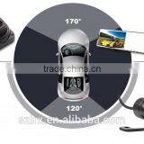 Vasens 168 Rearview Mirror Car DVR 4.3" LCD Hidden Dual Lens HD 720p Cycle Recording Car Dashboard Camera thumbnail-3