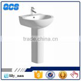 Hebei saintary ware bathroom ceramic pedestal basin