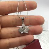 Sterling Silver 925 fine fashion jewelry new style crown sets pendant ring earring Rhodium plated  High Quality