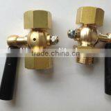 Brass Pressure Gauge Cock, Brass Gauge Cock for Pressure and Temperature Gauges Accessories thumbnail-1