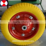 Flat PU foam wheelbarrow wheels size 300-8,item no PU1004